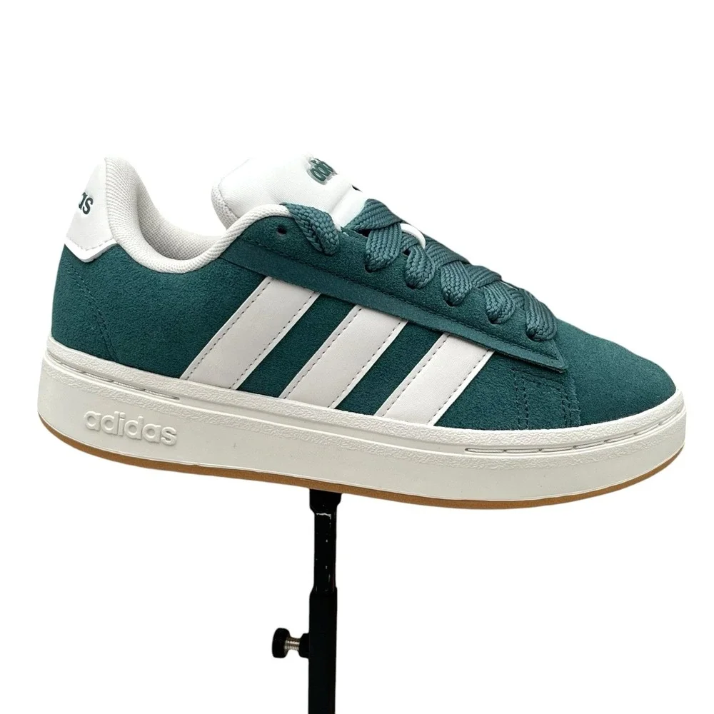 Adidas Grand Court Alpha Mens Youth Boys Classic Style Shoes Size 4 Green White